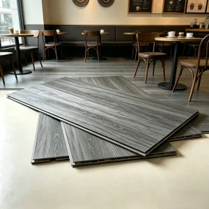 OEM ODM Wood Veneer SPC Floor Custom Size Real Wood Texture Waterproof Vinyl Plank for Villa PVC Mat Roll