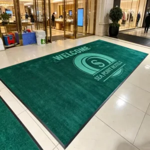 OEM Personalized Logo Anti-Slip Entryway Floor Mat Nylon Indoor Outdoor Commercial Rubber Door Mat Carpet