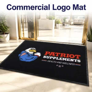 OEM&ODM Printed Logo Carpet for Indoor Outdoor Custom Logo Mat with Business Places Door Mat with Logo