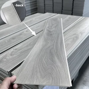 Oak Wood Grain Rigid Core SPC LVT Flooring 4 8mm Waterproof Click Lock For Hospital Hotel Home Office Indoor Use