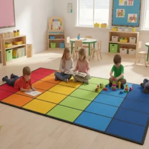Odorless Custom Printed Kids Floor Mat with Vibrant Colour and Large Size for School Classroom Decoration