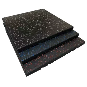 Odorless Gym Rubber Floor Mat Anti Slip Shock Absorbing Soundproof Wear Resistant Fitness Training Space
