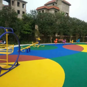 Odorless Rubber EPDM Granules High Strength UV Resistant Impact Absorption Cushion Flooring Weather Resistant Runway Playground