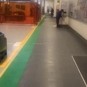 Oil-Resistant Fireproof Chemical-Resistant PVC Interlocking Floor Tiles Heavy Duty Flooring for Warehouse Workshop and Industrial Areas