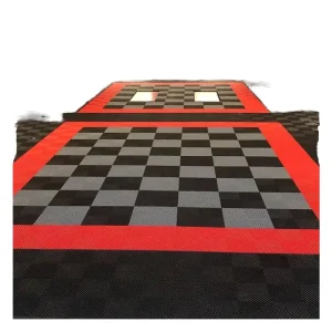 Oil-Resistant Vinyl Floor Tiles Click-Lock Glue-Free Fireproof for Warehouses Garages 4S Shops and Car Washes