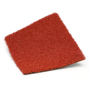 Orange Curved 15mm High-Density PP Artificial Grass Turf for Golf, Badminton, Gym, Soccer, and Sports Courts
