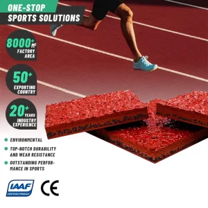 Outdoor 13mm High-Density EPDM Rubber Sports Flooring for Jogging, Running and Athletic Tracks