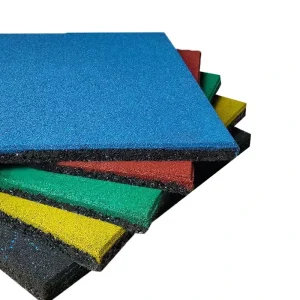 Outdoor 15mm Thick Shock-Absorbing Soundproof Gym Rubber Floor Mat