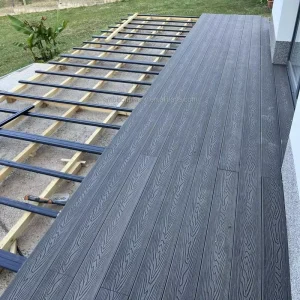 Outdoor 3D-Embossed WPC Wood Plastic Composite Decking