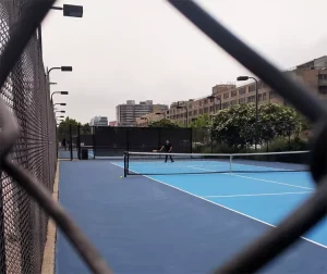 Outdoor Acrylic Acid Material Coating Eco Friendly Anti Slip Elastic Cushion Shock Absorption Flooring for Tennis Basketball