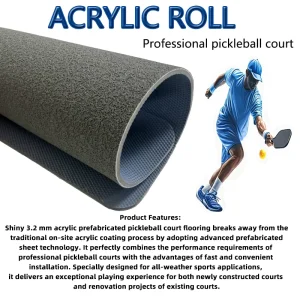 Outdoor Acrylic Pickleball Court Flooring Portable Waterproof UV-Resistant for Pickleball and Tennis Courts