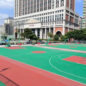 Outdoor Acrylic Pickleball Court System Weatherproof Easy Maintenance Basketball Court Floor