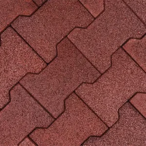 Outdoor Anti Slip Dog Bone Rubber Flooring Gym Children’s Playground Outdoor Driveway Rubber Paver
