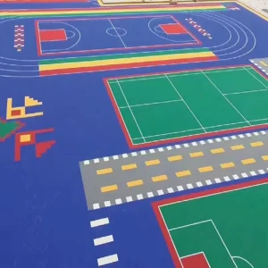 Outdoor Assembled Plastic Anti-Slip Waterproof Suspended Sports Flooring for Pickleball Court