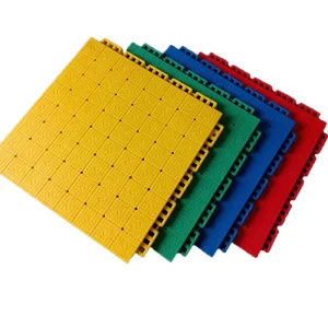 Outdoor Badminton Basketball Tennis Exercise Kindergarten Modular Interlocking Multi Use Tile PP TPE Sports Court Flooring Tiles