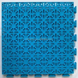 Outdoor Basketball Court 20×25 Foot Modular Plastic Interlocking Floor Tiles Kit with Shock Absorption