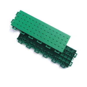 Outdoor Basketball Court Floor Tiles Wooden TPE Interlocking Mat Anti-slip High Performance Customized Sport Flooring