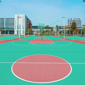 Outdoor Basketball Court Flooring Mat TPE Eco Friendly Synthetic for Gym Pickle Ball Tennis