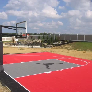 Outdoor Basketball Court Flooring Portable Interlocking PP Tiles with Anti-UV and Waterproofing for School Use