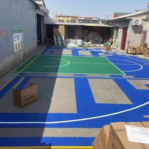 Outdoor Basketball Half Court Kit 20ft X 24ft Lines and Edges Included Made in the CHINA (Green Black)
