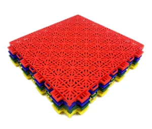 Outdoor Basketball Interlocking Sports Tiles and Badminton Court Non Slip PP Plastic Modular Floor