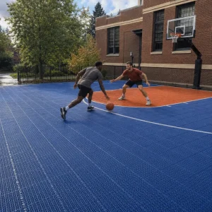 Outdoor Basketball Surface Modular Polypropylene Non-Slip Waterproof Floor Tile System