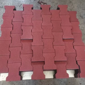 Outdoor Dog Bone High Density Durable Soft Rubber Pavers for Horse Stable Corridors and Landscaping Flooring