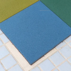 Outdoor EPDM Rubber Floor Mat Gym 25mm Thick Square Shock-Absorbing Non-Slip Floor Tile