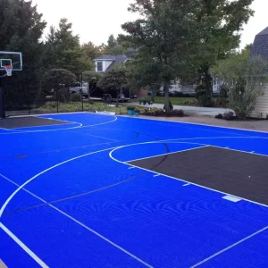 Outdoor Easy-Installation Interlocking Sports Flooring, Heavy-Duty Scratch-Resistant Customizable