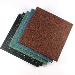 Outdoor Eco Friendly Sports Venues Basketball Court 20 Mm Width 1m X 1m Gym Rubber Floor Mats