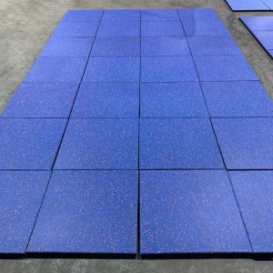 Outdoor Fitness Gym Rubber Flooring Tiles 15-50mm Interlocking for Gym Equipment and Kids’ Playgrounds