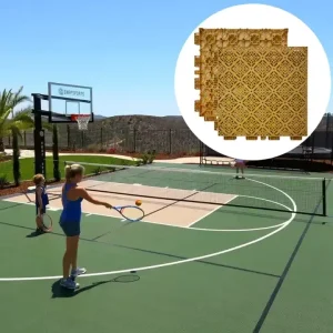 Outdoor Flexible Polypropylene Modular Sports Flooring for Tennis Basketball Gym Training