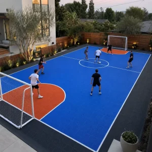 Outdoor Futsal Court PP Modular Interlocking Sports Flooring Tiles Ground Upgrade System