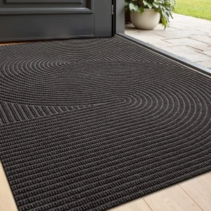 Outdoor Gym Rubber Floor Mat Interlocking Tiles Waterproof Heavy-Duty Rubber Custom Logo Door Mat