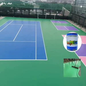 Outdoor Indoor Home Sports Court Silicon PU Rubber Anti-Slip Eco-Friendly Shock Absorption Basketball Flooring