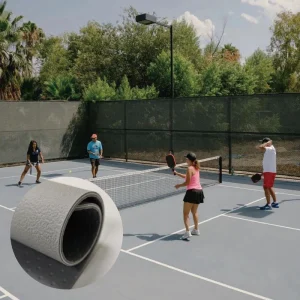 Outdoor Indoor Pickleball Court Mat Roll PVC Flooring Indoor Surface Material Non Slip Waterproof Adhesive Installation