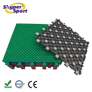 Outdoor Interlock Basketball Flooring Tiles Anti Slip Modular Sports Flooring for Public Basketball Courts Heavy Duty