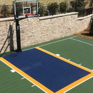 Outdoor Interlocking Basketball Court Flooring Set Eco friendly PP Material Easy Installation Customizable Colors