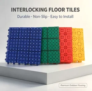 Outdoor Interlocking PVC Sports Floor Tiles for Basketball Tennis and Playground Courts