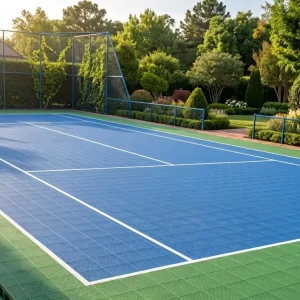 Outdoor Interlocking Sports Court Flooring Tiles for Portable Tennis Badminton Courts