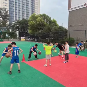 Outdoor Kids Playground PP Interlocking Flooring Tiles for Family Garden Safety Areas