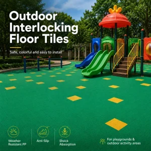 Outdoor Mini Half Basketball Court Flooring 20 Feet by 20 Feet