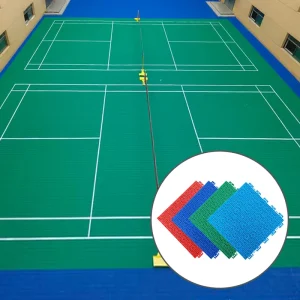 Outdoor Multi Sport Court Flooring Plastic Tiles for Badminton Eco friendly PP Material Interlocking Design Easy Installation