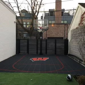 Outdoor Multi-Sport Plastic Interlocking Floor Tiles for Pickleball, Basketball, Hockey and Tennis with Shock Absorption