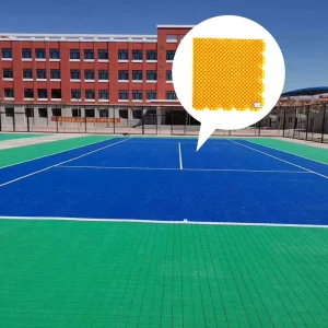 Outdoor PP Basketball Tennis Badminton Volleyball Court Flooring Mat Anti UV Anti Oxidation Features 5 Year Warranty For Sports