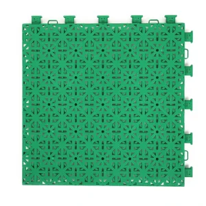 Outdoor PP Interlocking Artificial Grass Tiles for Multi-Purpose Sports Court Flooring