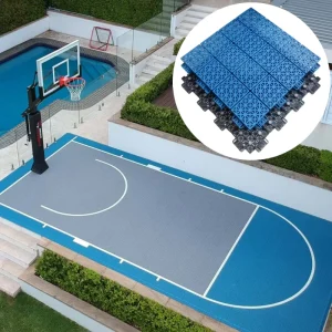 Outdoor PP Material Interlocking Sport Basketball Flooring with TPE Pads Modular Basketball Court Material From Manufacturer