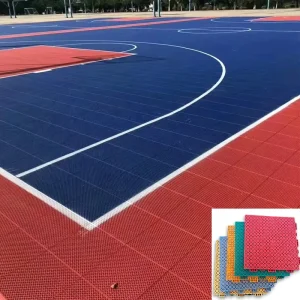 Outdoor PP Plastic Vinyl Hard Sheet Tiles Anti-Slip Basketball Court Sports Flooring