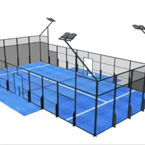 Outdoor Padel Tennis Court Artificial Grass Steel 10m*20m 12-16mm Pile