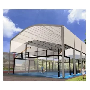 Outdoor Panoramic Paddel Tennis Court Cover Tent Portable Roof Canopy for Outdoor Pickleball Sports